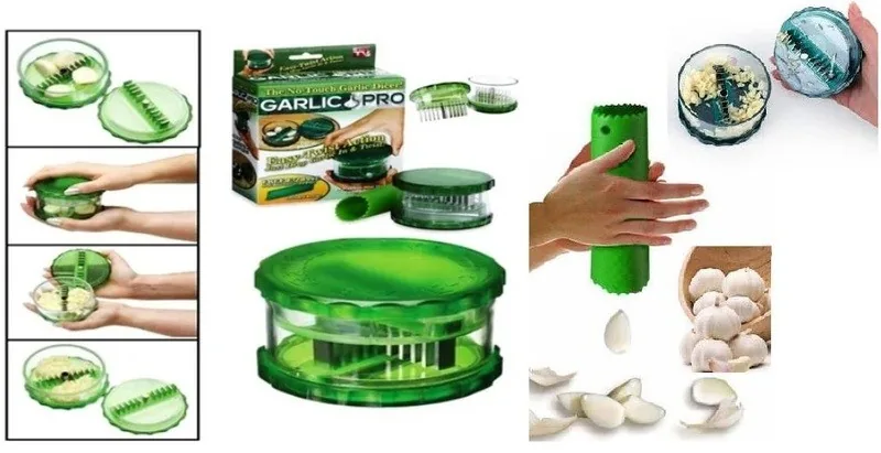 Garlic Mincer-Dicer & Bonus Garlic Peeler