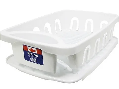 Dish Drainer W/Tray & Utensil Holder