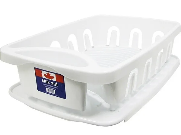 Dish Drainer W/Tray & Utensil Holder