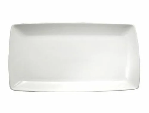 Platter Rectangle 11.75" x 6" - White