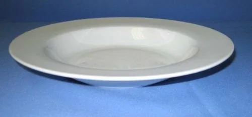 8.5" Rim Soup/Pasta Plate-Porcelain-Royal White
