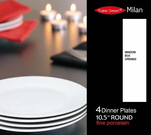 10.5" Dinner Plate - 4 pk. - Porcelain