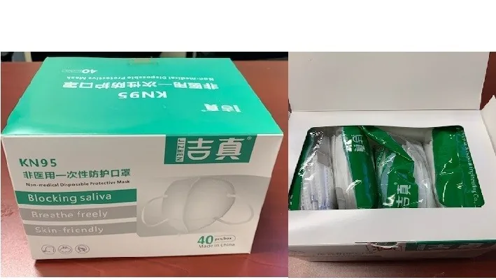 Disposable Face Mask-1Box-40pc(4Pkof10)-*Product Is Expired Sold As Is-Final Sale