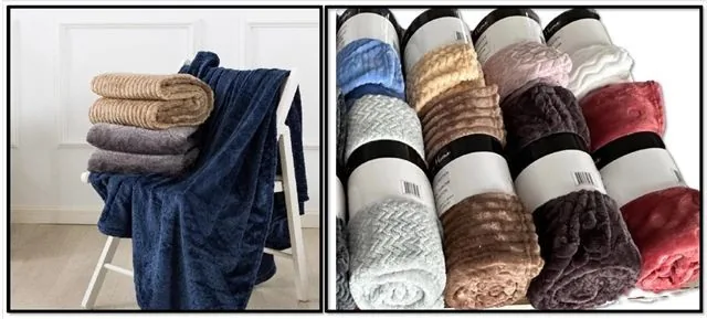 Coral Fleece Throw Blanket 50" x 60"-Ast. Colors