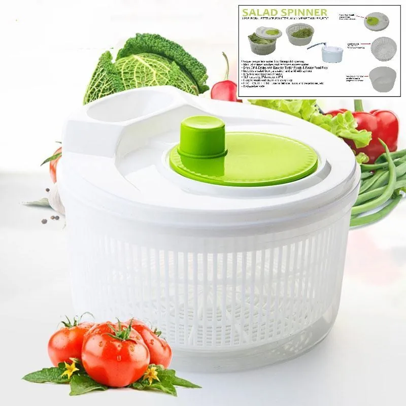 9" Salad Spinner Asst-Plastic