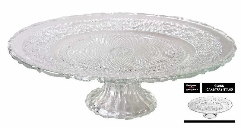 Glass Cake Stand Gift Boxed