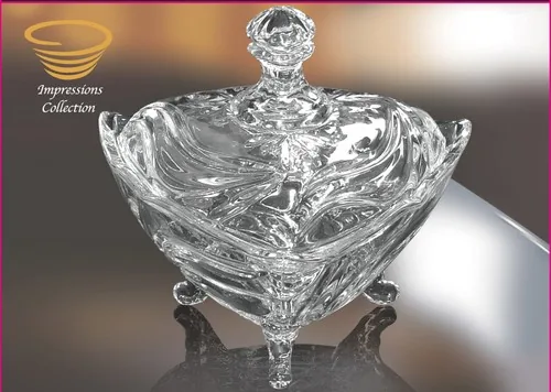 Candy Dish with Cover Crystalline