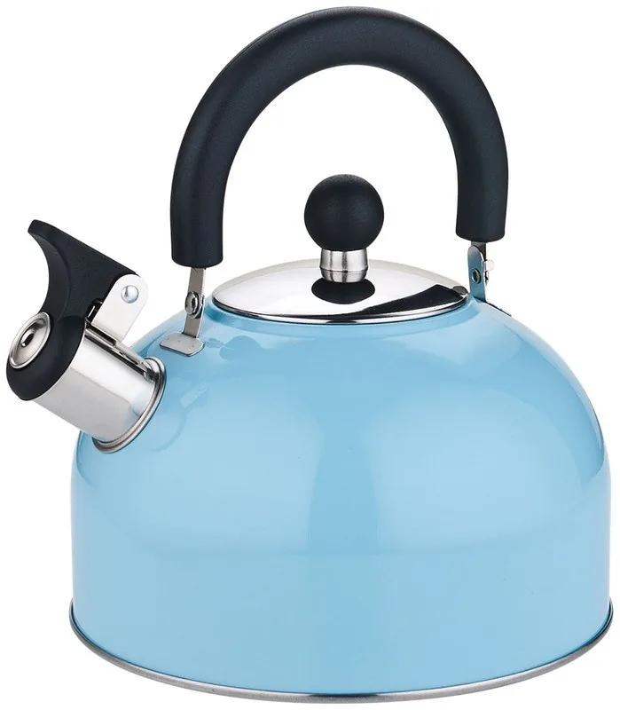 Tea Kettle 2.5L. Whistling - Light Blue Color